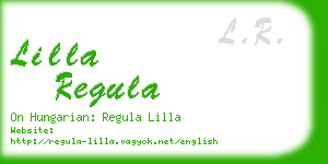 lilla regula business card